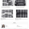 Women's Black & White Plaid Oversized Shirt