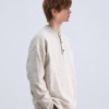 Henry Collar Sweater Unisex Loose-Fit Pullover Knit Jumper, Vintage Casual Warm Knit Top