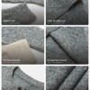 Henry Collar Sweater Unisex Loose-Fit Pullover Knit Jumper, Vintage Casual Warm Knit Top
